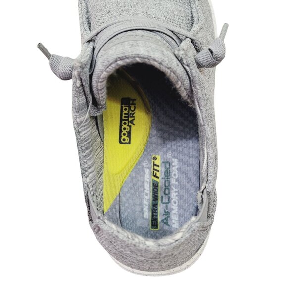 New Men's Skechers XWIDE Slip-ins Relaxed Fit Melson - Chad Grey Casual Shoes - Picture 7 of 8